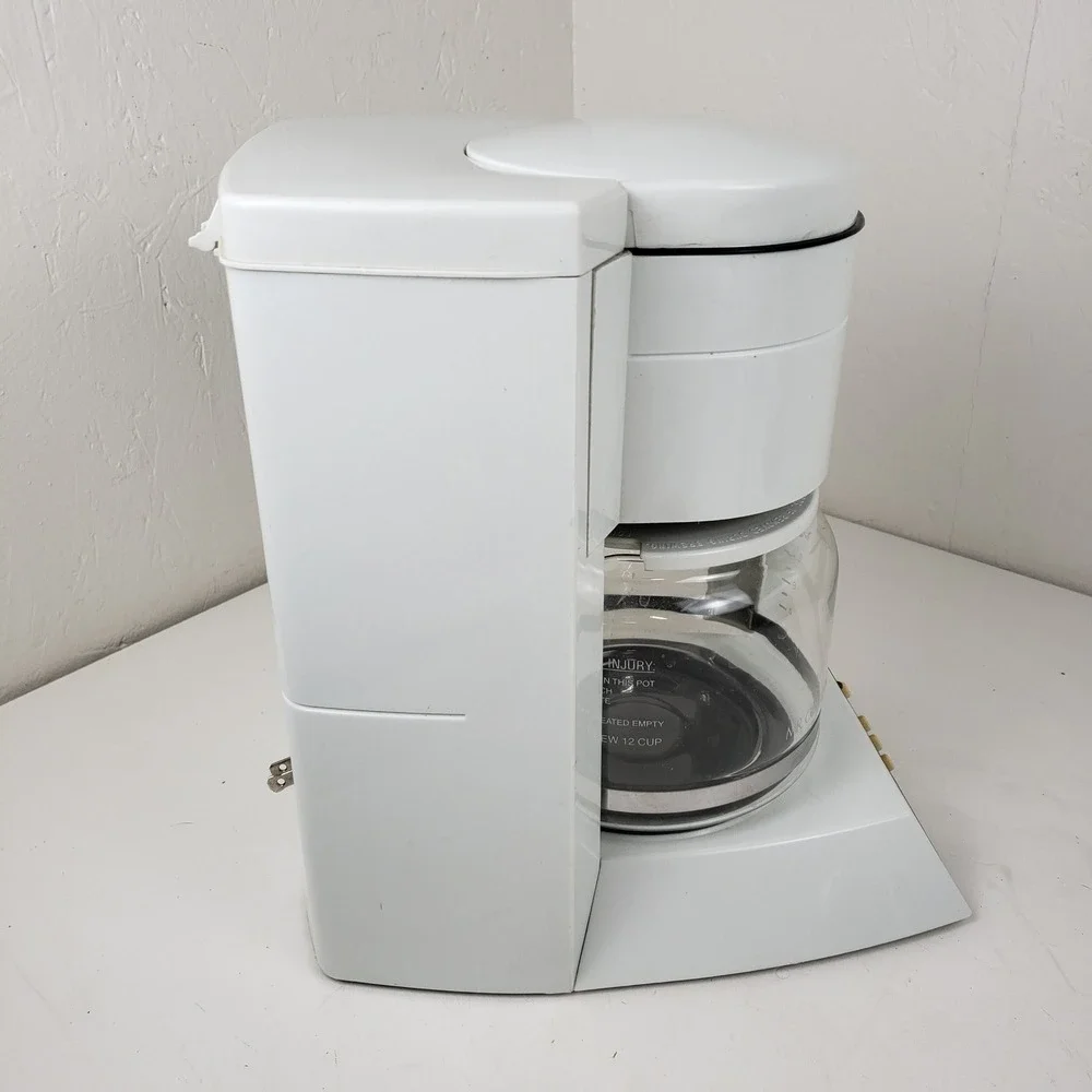 Mr. Coffee Accel 12 Cup Programmable Coffee Maker White PRX20 Glass Carafe